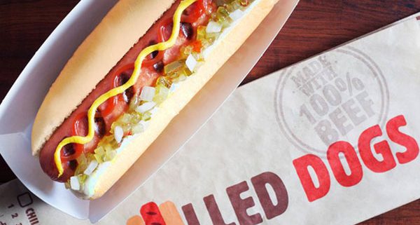 burger king hot dogs