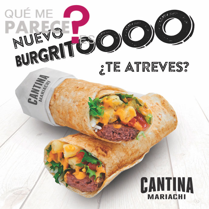El Burgrito mezcla culturas en Cantina Mariachi